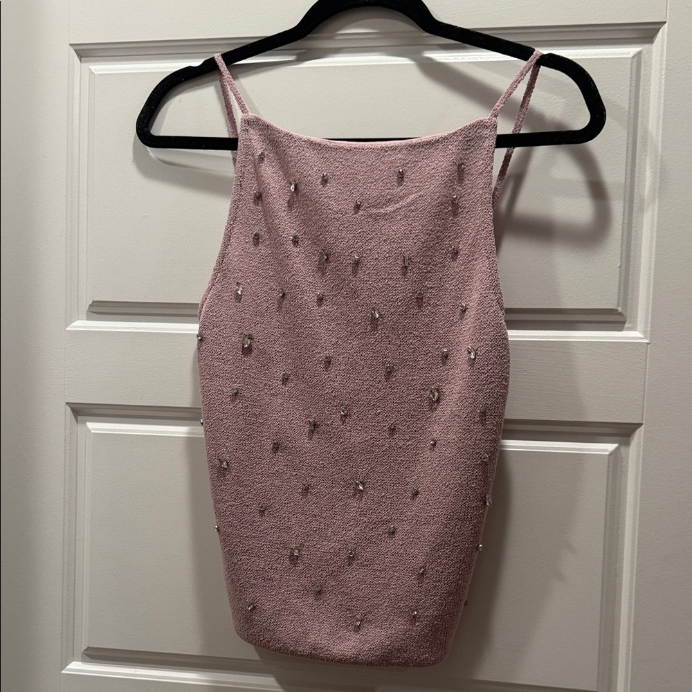 Zara Light Pink Knit Top